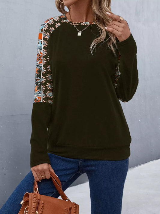 printed raglan t-shirt
