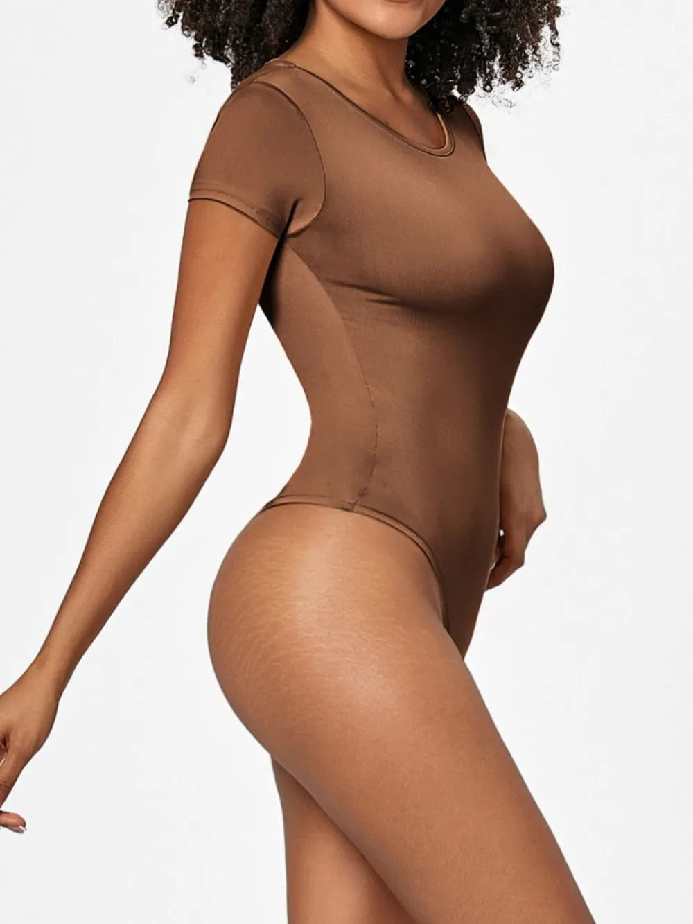 Full Size Round Neck Short Sleeve Bodysuit Body suits