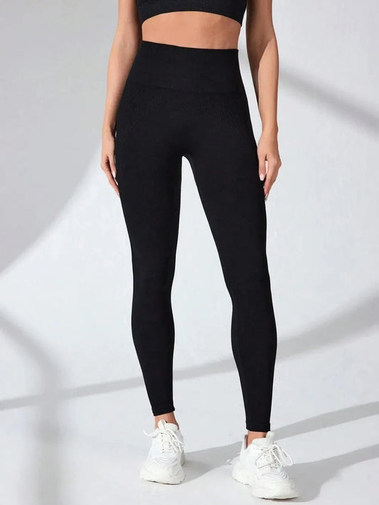 Black High Waist Active Leggings