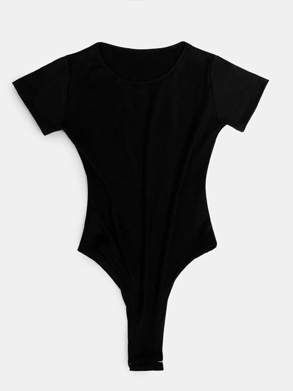 Full Size Round Neck Short Sleeve Bodysuit Body suits