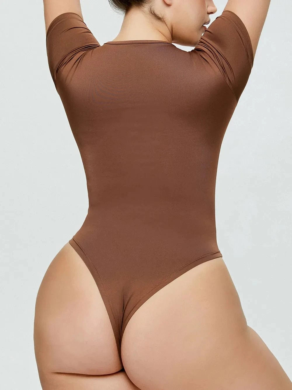 Full Size Round Neck Short Sleeve Bodysuit Body suits