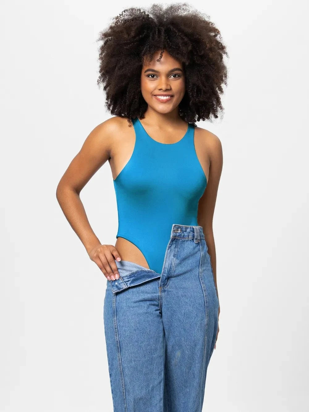Full Size Round Neck Wide Strap Bodysuit Body suits