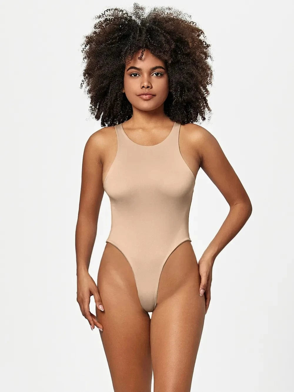 Full Size Round Neck Wide Strap Bodysuit Body suits
