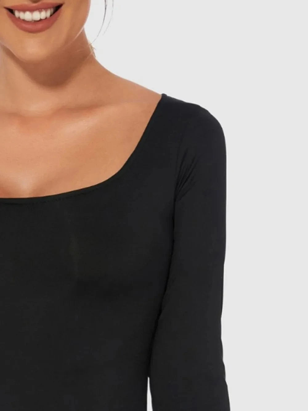 Full Size Scoop Neck Long Sleeve Bodysuit Body suits
