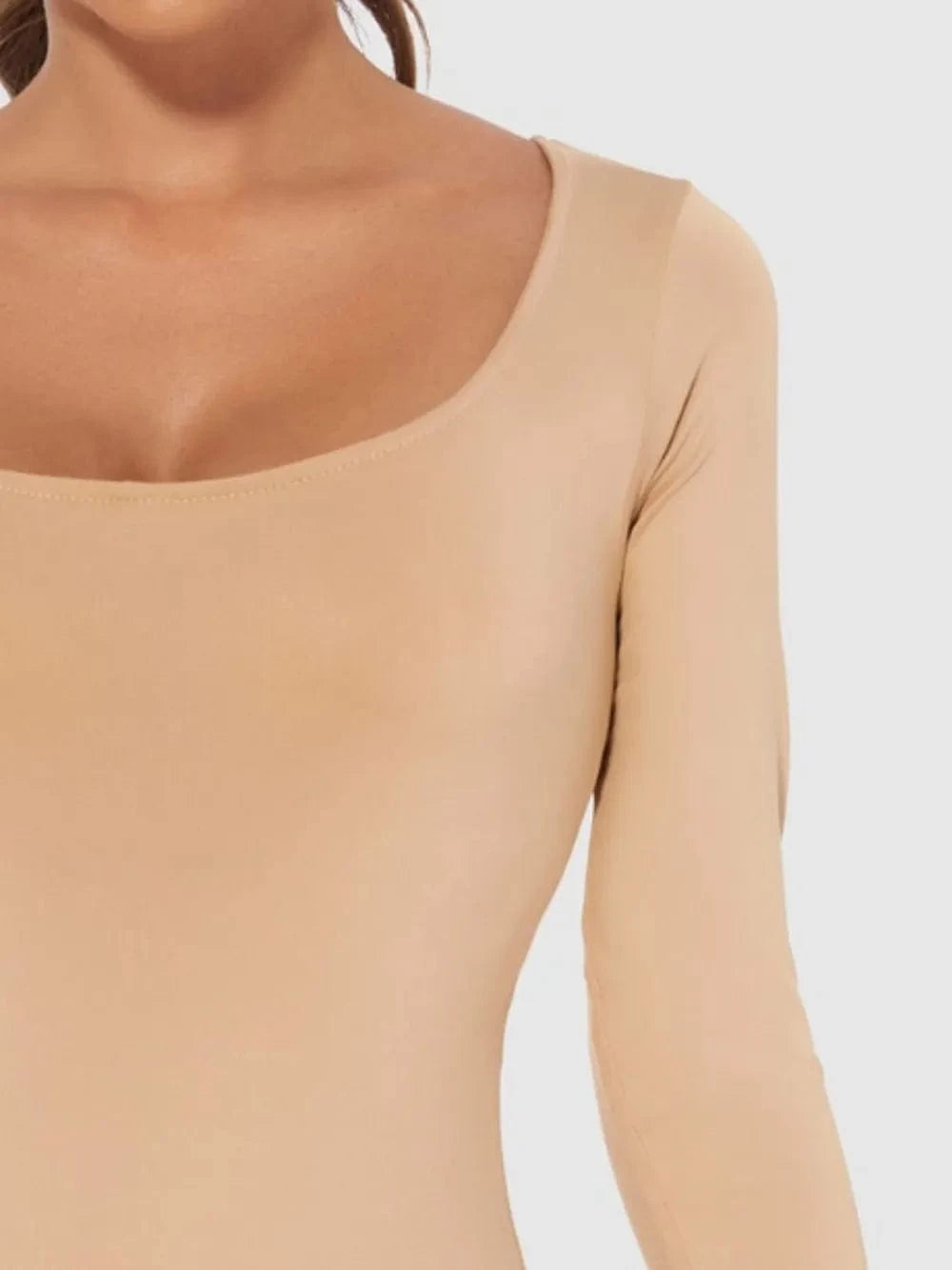 Full Size Scoop Neck Long Sleeve Bodysuit Body suits