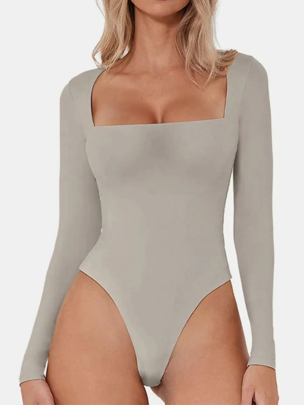 Square Neck Long Sleeve Bodysuit Body suits