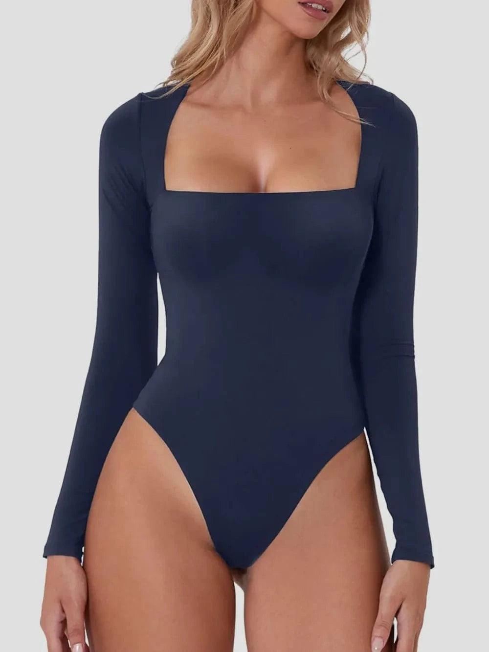 Square Neck Long Sleeve Bodysuit Body suits