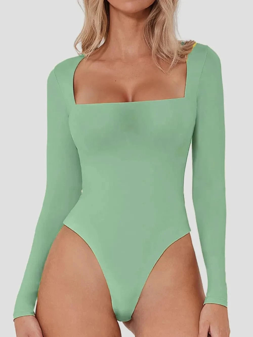 Square Neck Long Sleeve Bodysuit Body suits