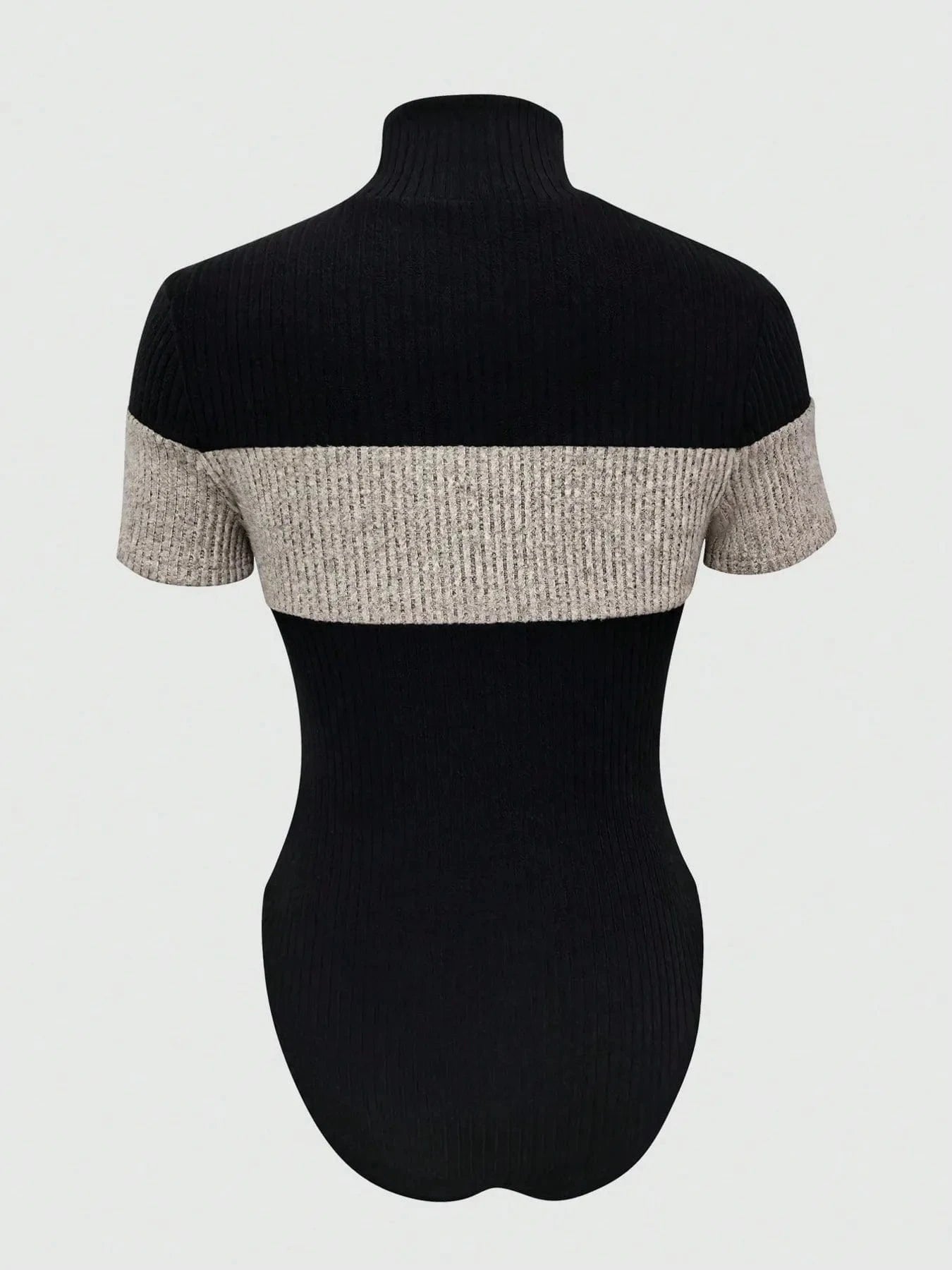 Bodysuits Color Block Turtleneck Ribbed Bodysuit Color Block Turtleneck Ribbed Bodysuit