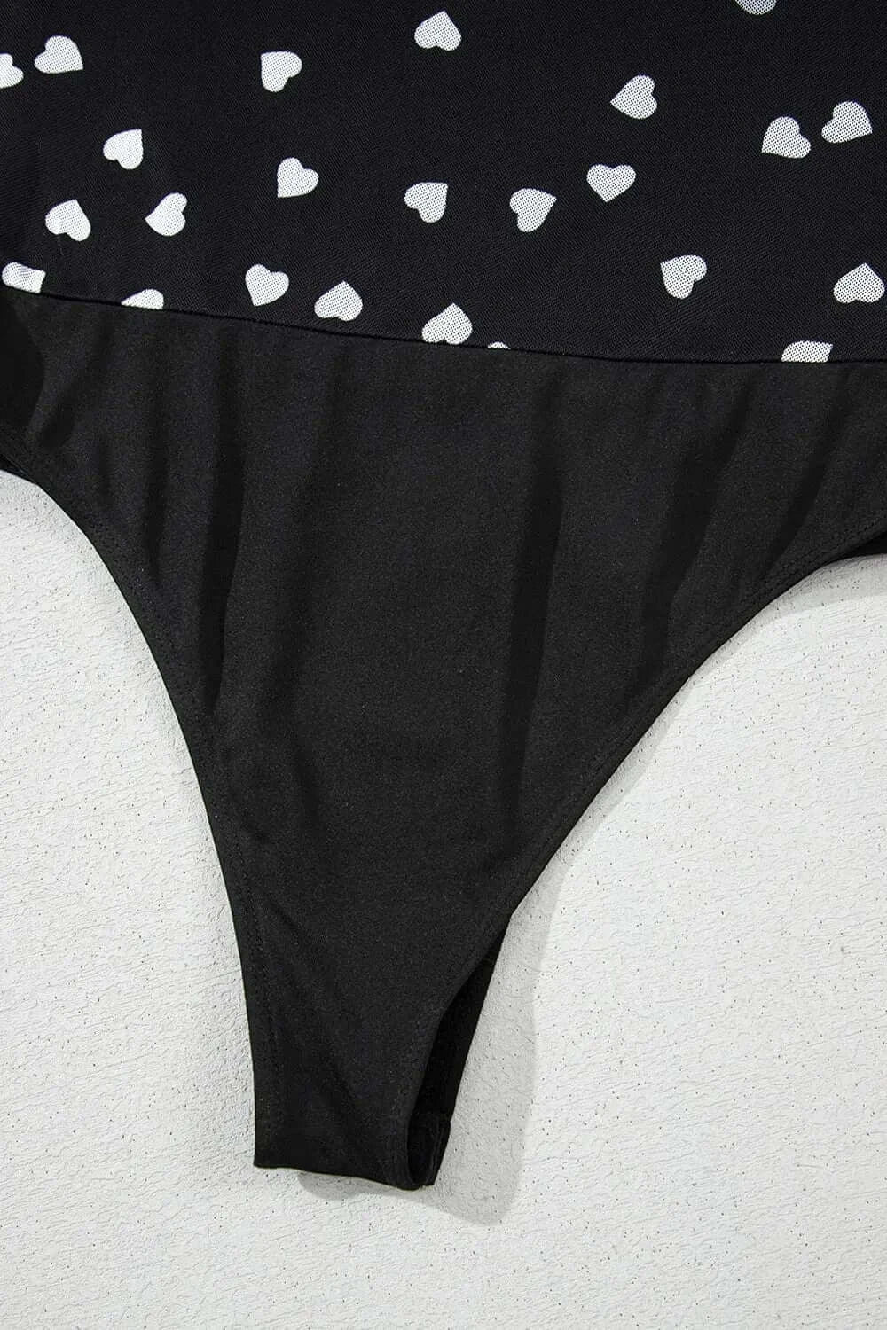 Bodysuits Heart Square Neck Long Sleeve Bodysuit Heart Square Neck Long Sleeve Bodysuit