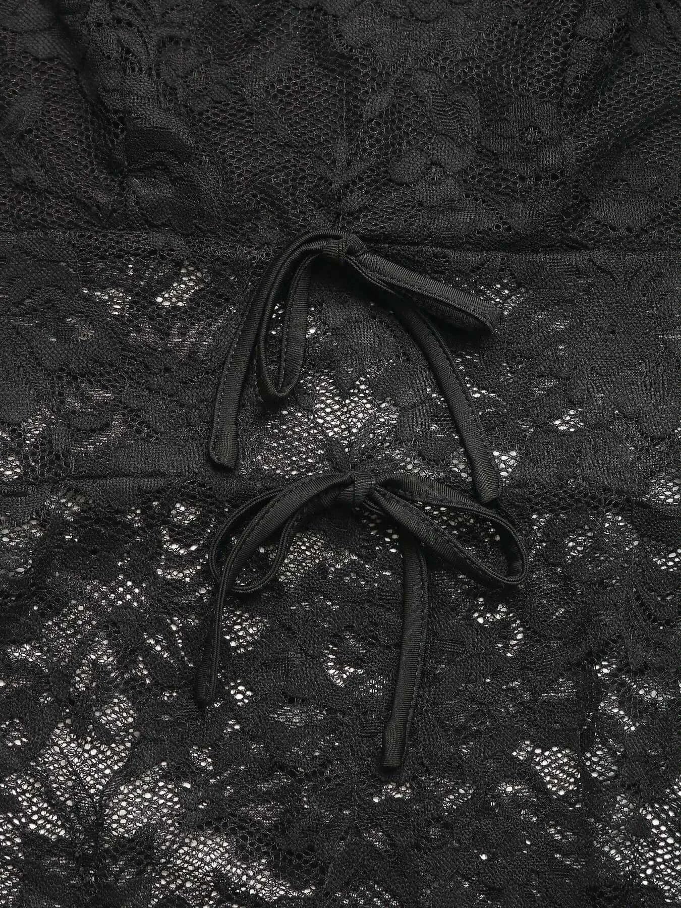 Bodysuits Lace Long Sleeve V-Neck Bodysuit Lace Long Sleeve V-Neck Bodysuit