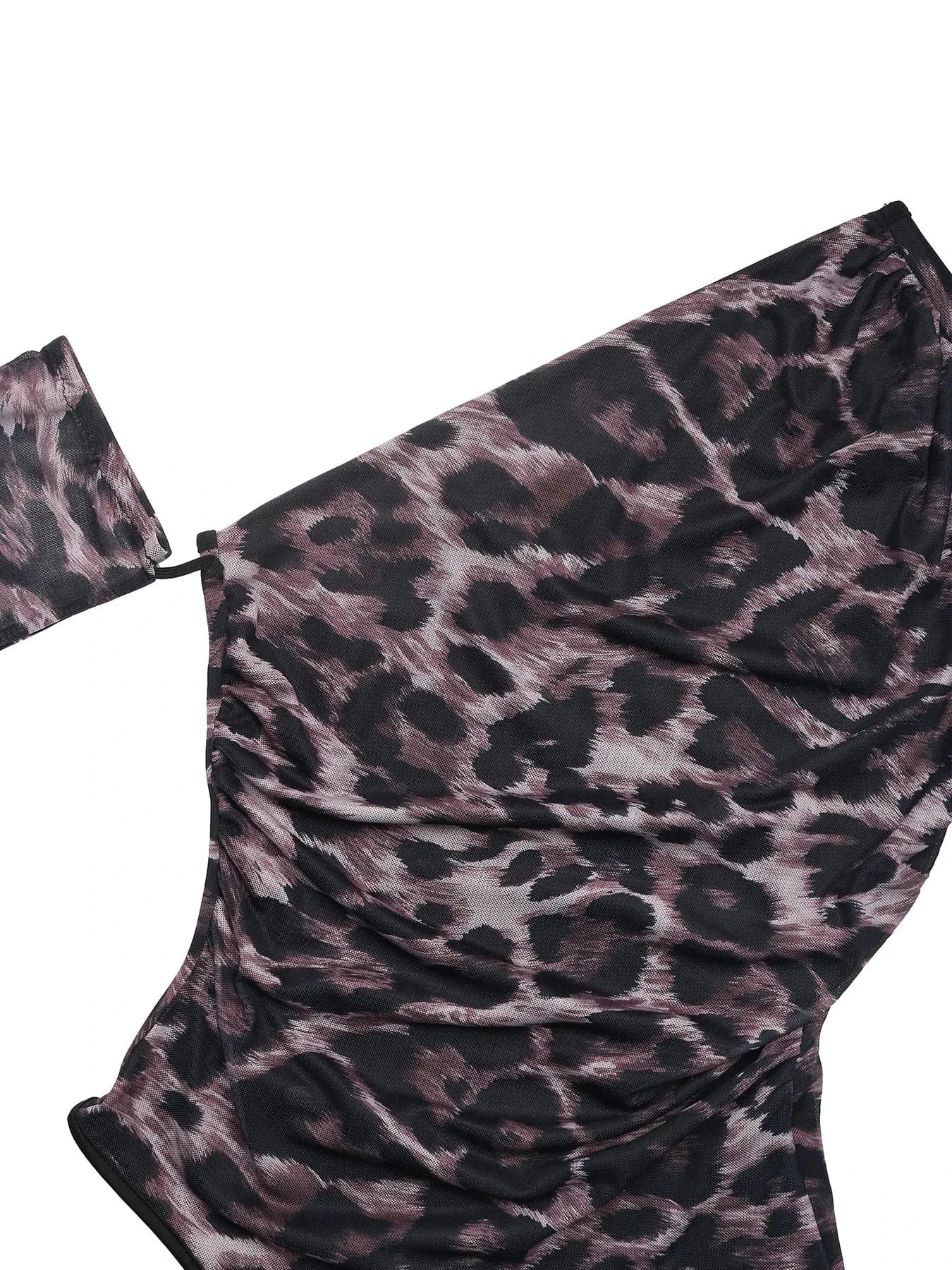 Bodysuits Leopard Print One Shoulder Long Sleeve Bodysuit Leopard Print One Shoulder Long Sleeve Bodysuit