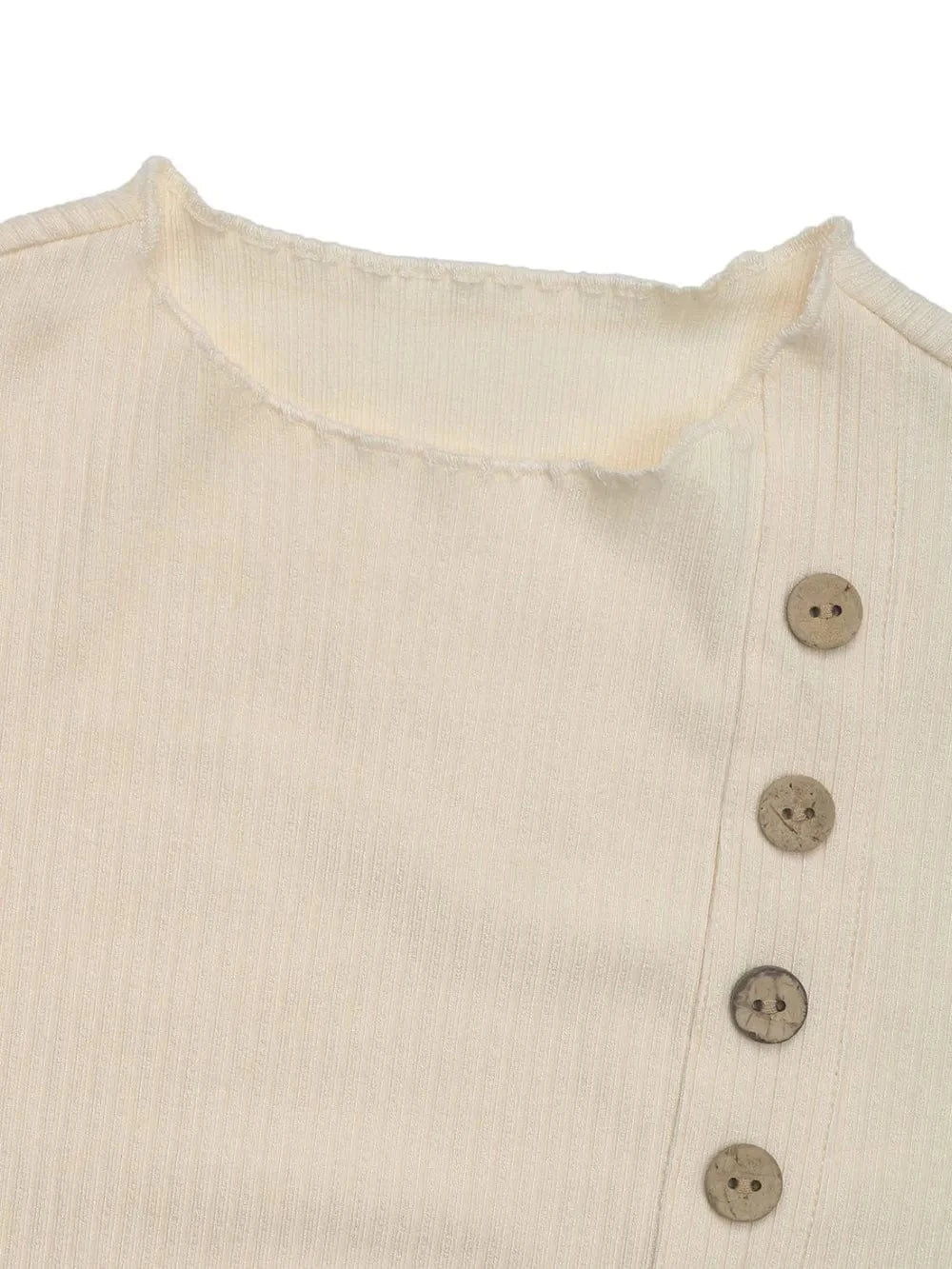 Bodysuits Perfee Decorative Button Round Neck Long Sleeve Bodysuit Perfee Decorative Button Round Neck Long Sleeve Bodysuit