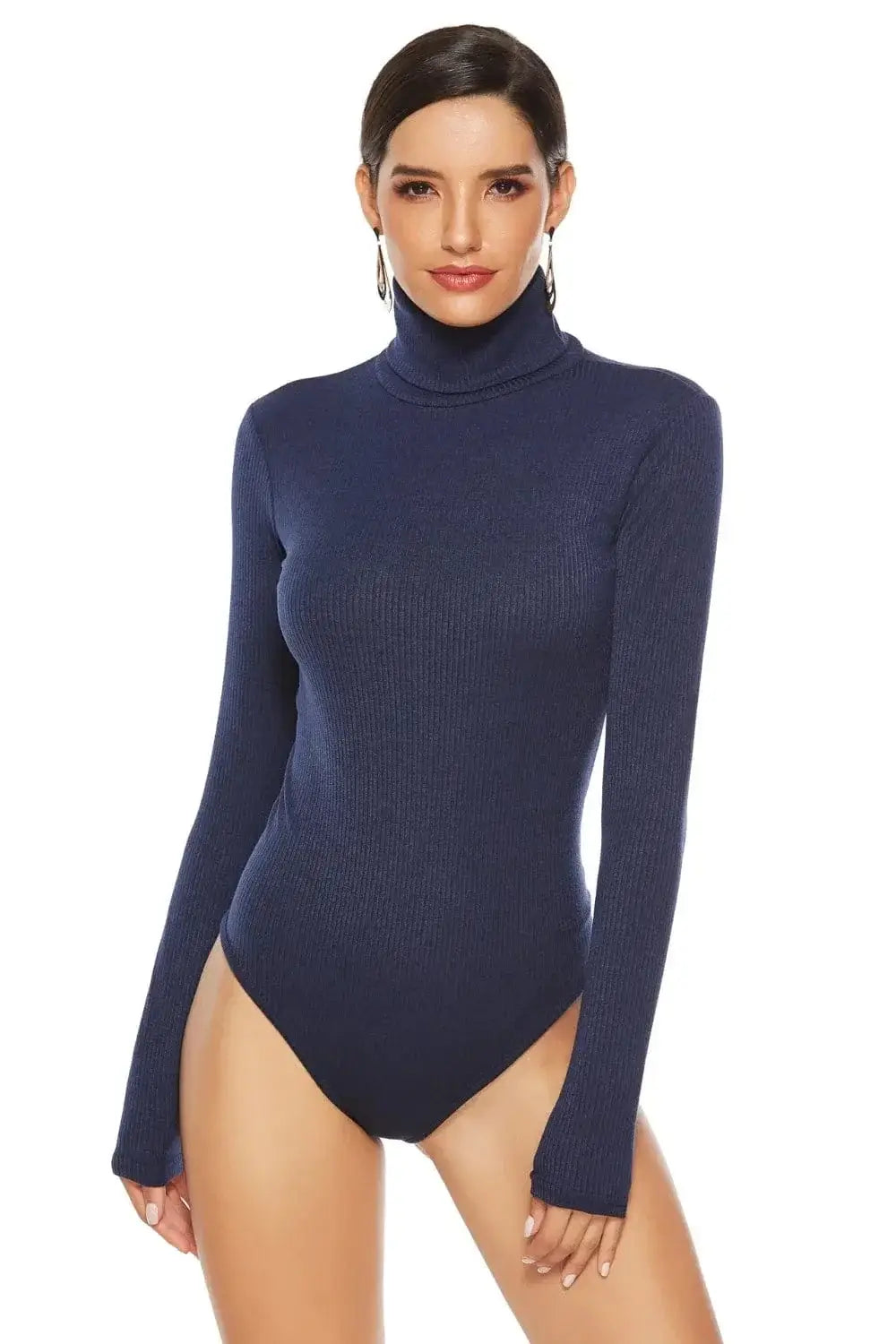 Bodysuits Ribbed Turtleneck Long Sleeve Bodysuit Ribbed Turtleneck Long Sleeve Bodysuit