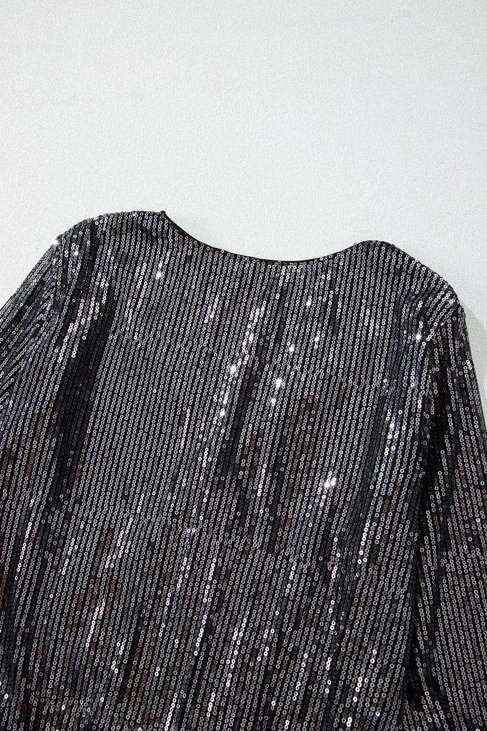 Bodysuits Sequin Surplice Long Sleeve Bodysuit Sequin Surplice Long Sleeve Bodysuit