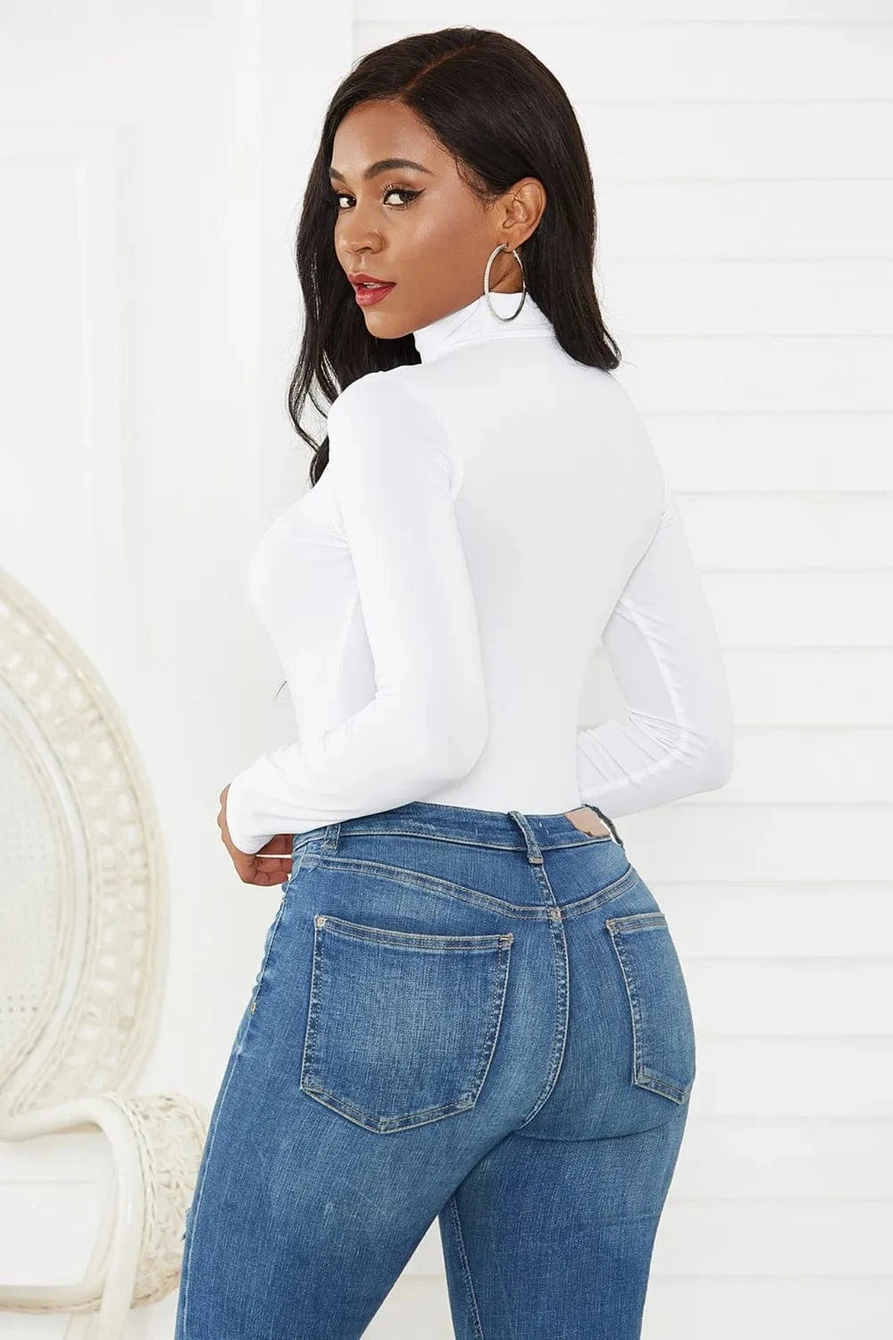 Bodysuits Turtleneck Long Sleeve Bodysuit Turtleneck Long Sleeve Bodysuit