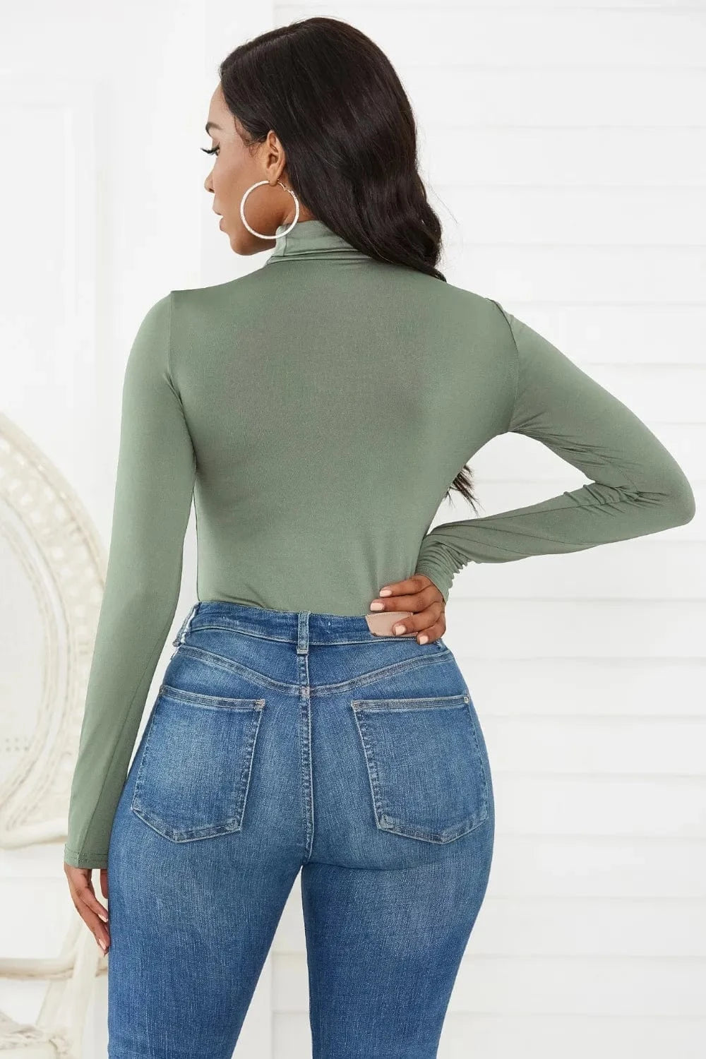 Bodysuits Turtleneck Long Sleeve Bodysuit Turtleneck Long Sleeve Bodysuit