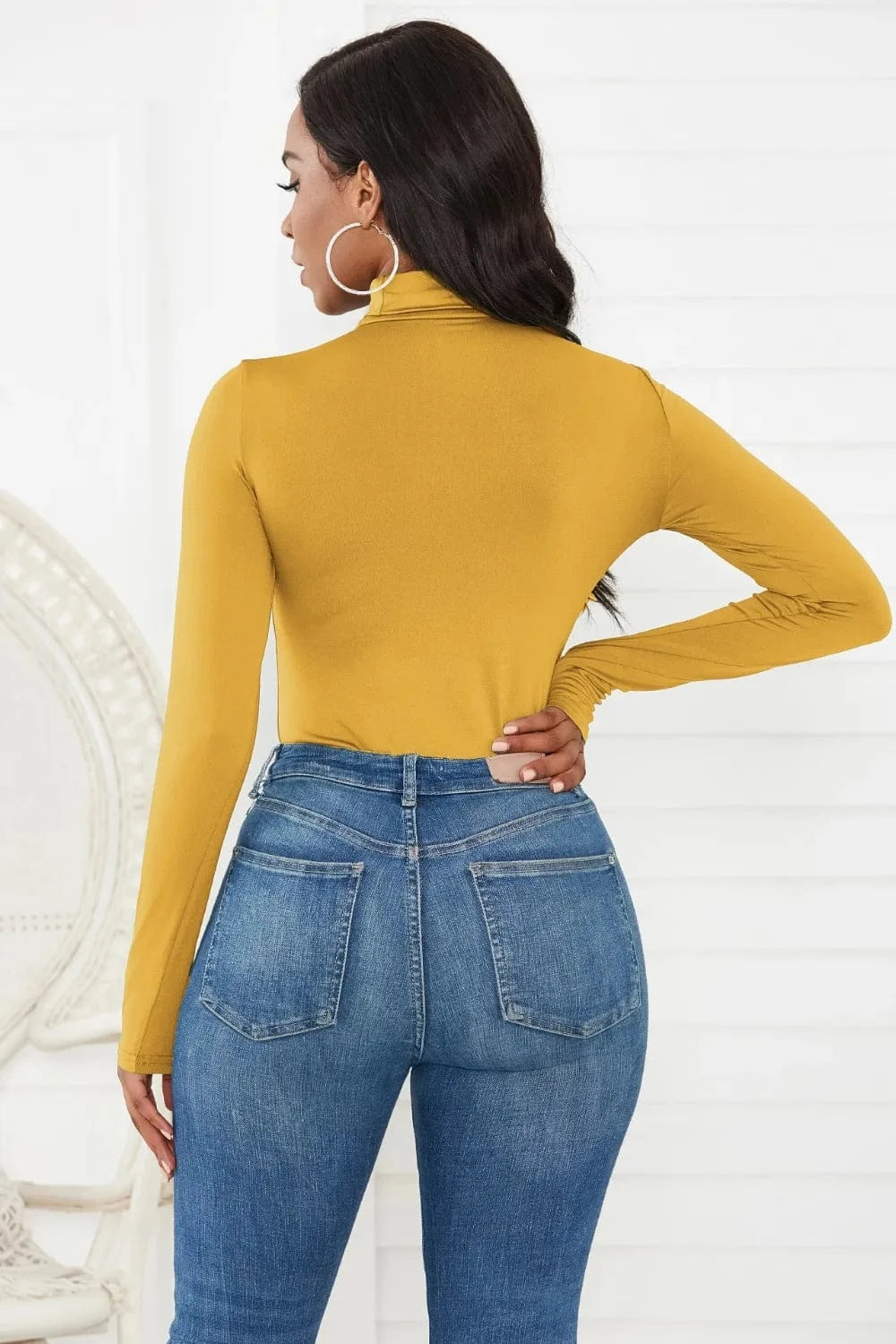 Bodysuits Turtleneck Long Sleeve Bodysuit Turtleneck Long Sleeve Bodysuit