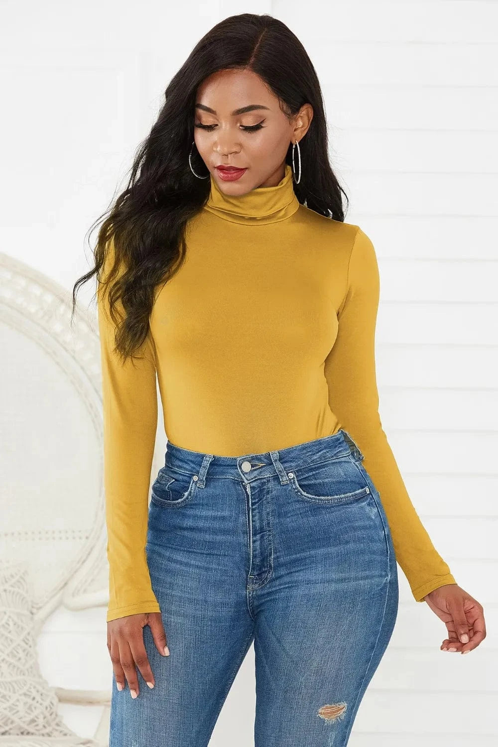 Bodysuits Turtleneck Long Sleeve Bodysuit Turtleneck Long Sleeve Bodysuit