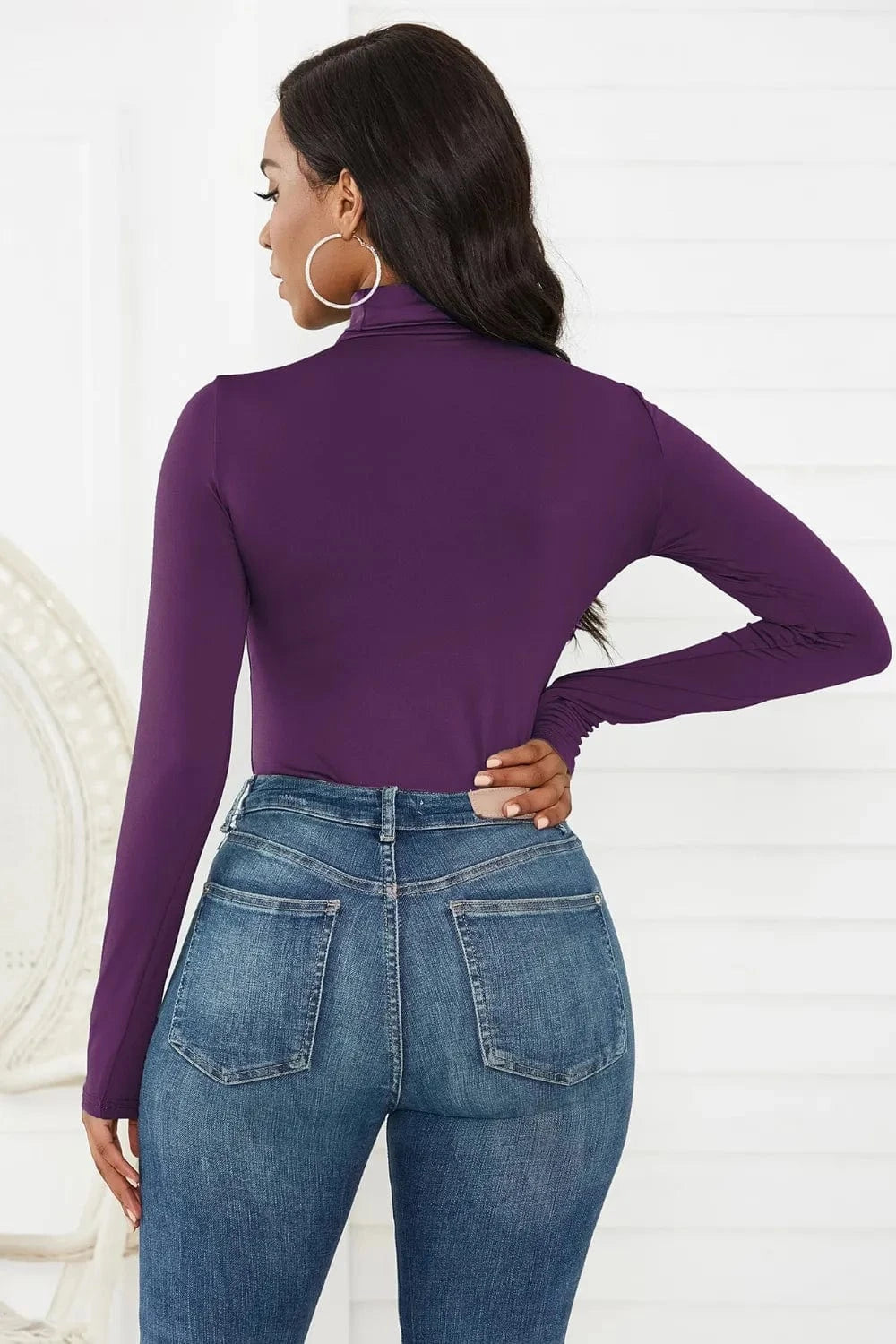 Bodysuits Turtleneck Long Sleeve Bodysuit Turtleneck Long Sleeve Bodysuit
