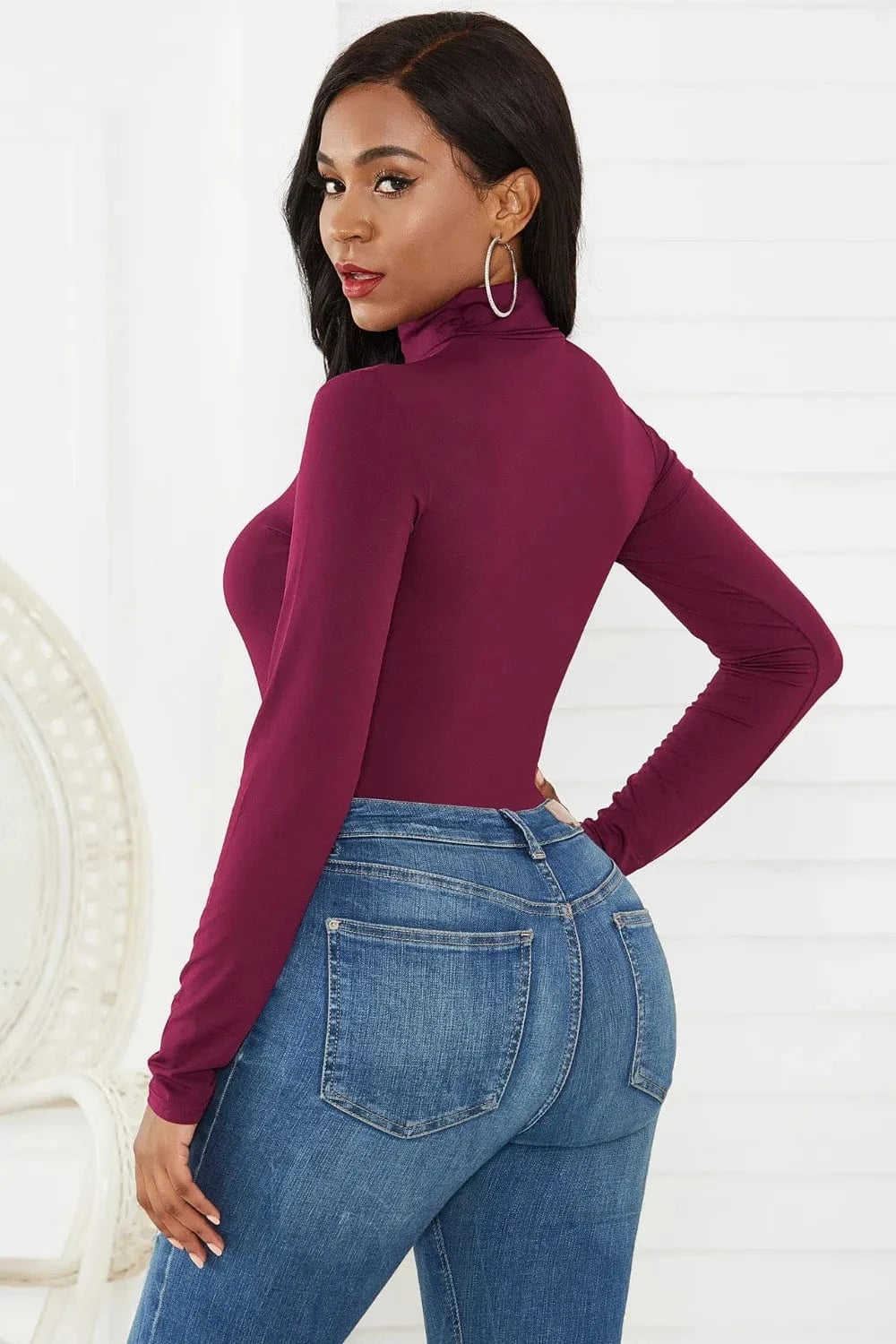 Bodysuits Turtleneck Long Sleeve Bodysuit Turtleneck Long Sleeve Bodysuit