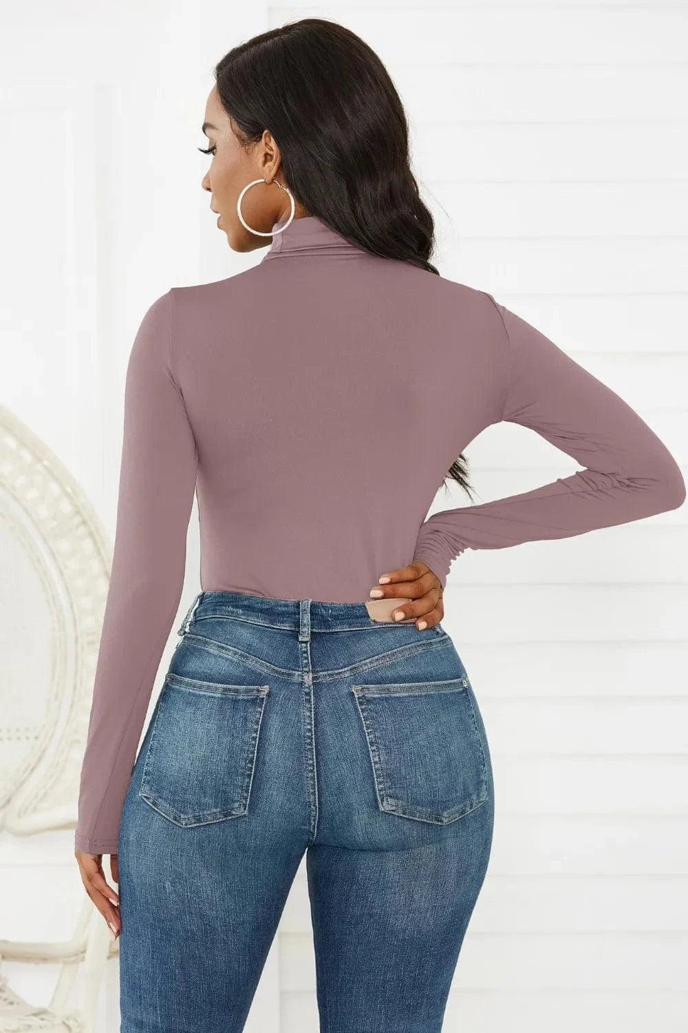 Bodysuits Turtleneck Long Sleeve Bodysuit Turtleneck Long Sleeve Bodysuit