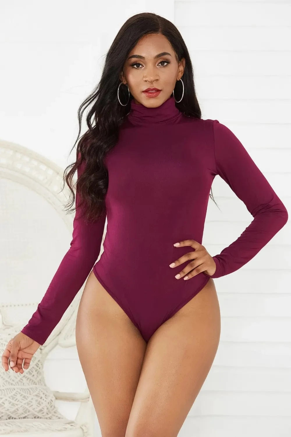 Bodysuits Turtleneck Long Sleeve Bodysuit Turtleneck Long Sleeve Bodysuit