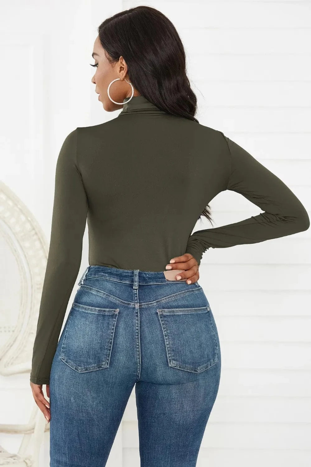 Bodysuits Turtleneck Long Sleeve Bodysuit Turtleneck Long Sleeve Bodysuit