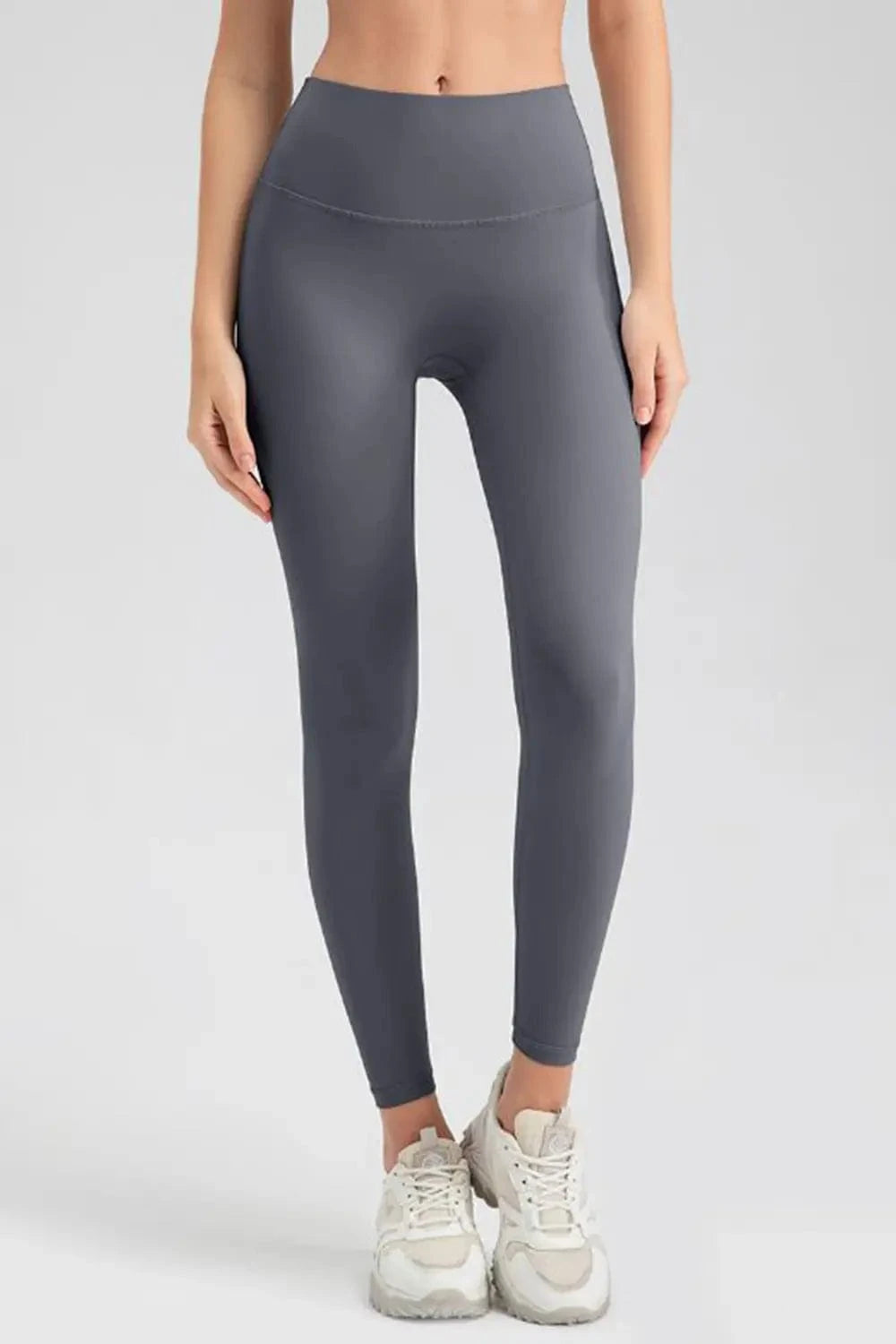 Charcoal Wide Waistband Sport Leggings