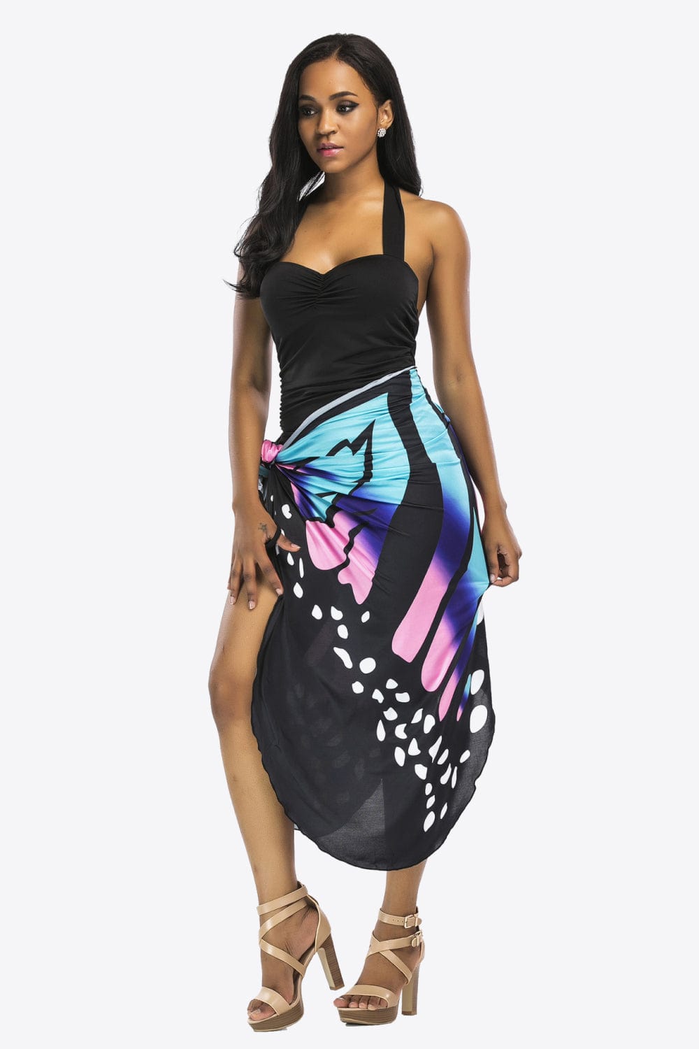 Butterfly Spaghetti Strap Cover Up coverups
