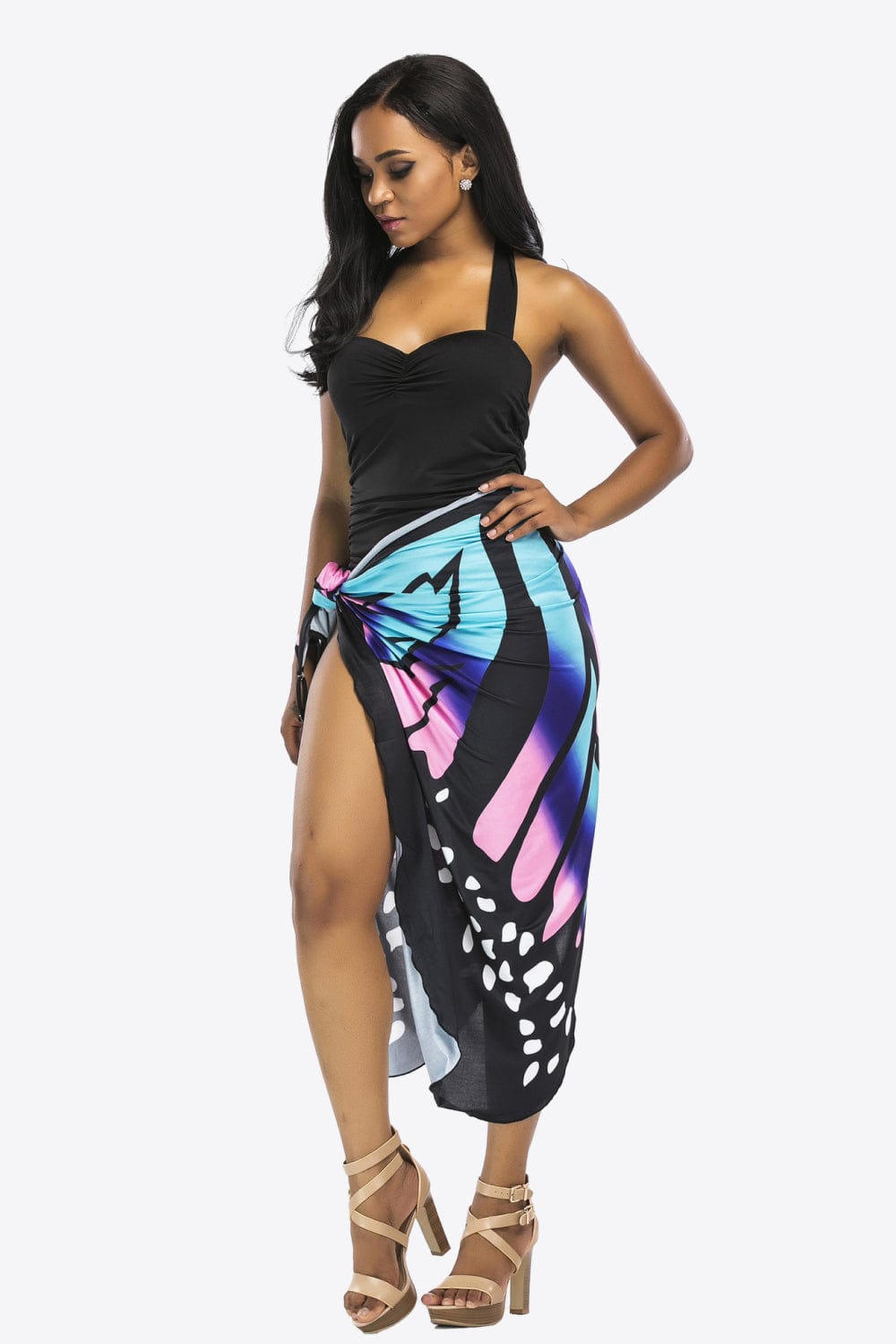 Butterfly Spaghetti Strap Cover Up coverups