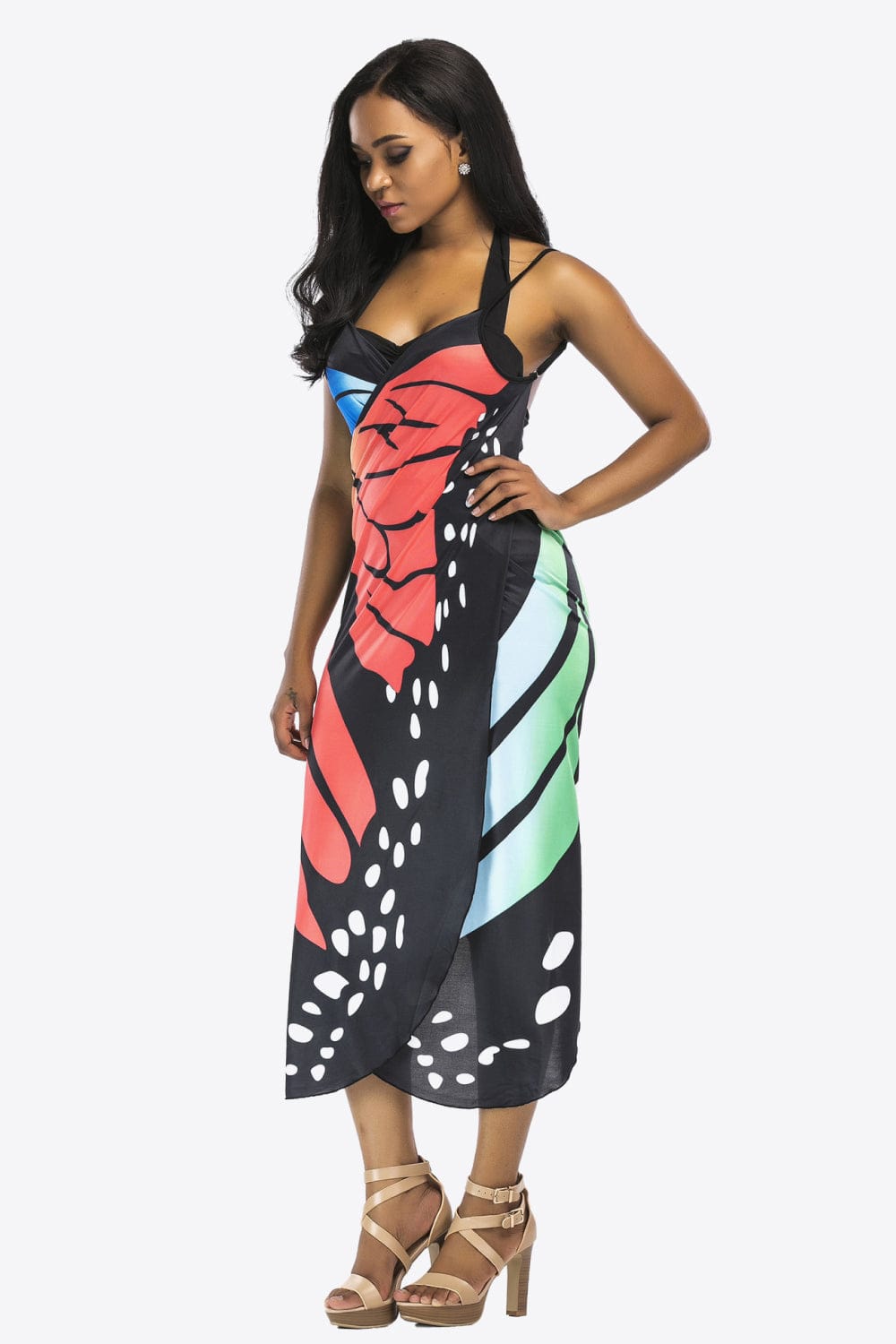 Butterfly Spaghetti Strap Cover Up coverups