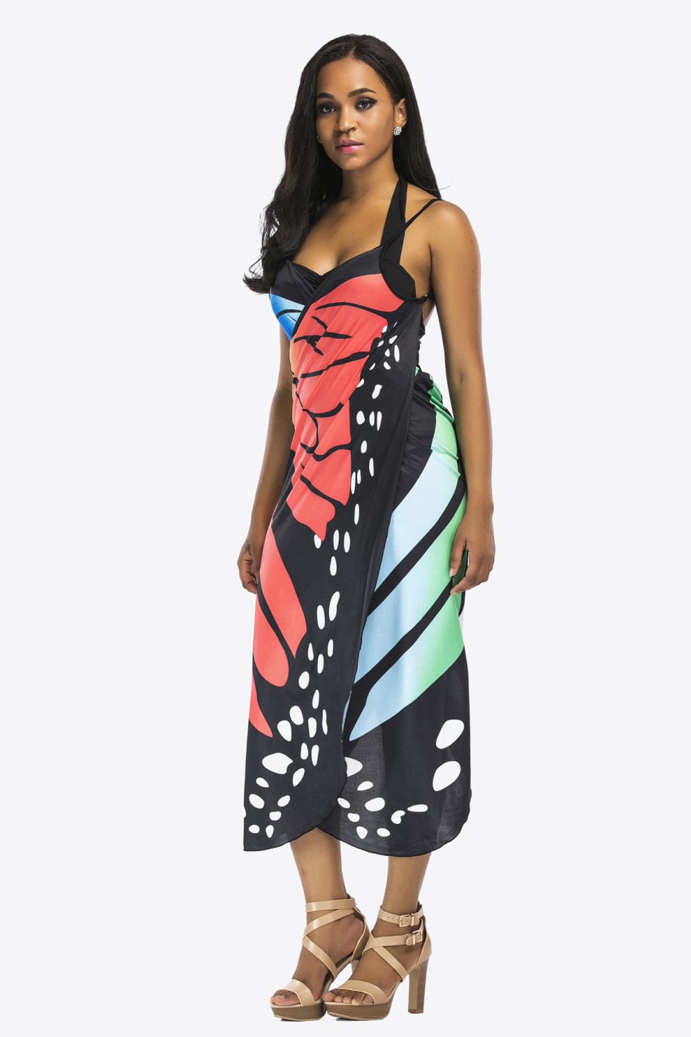 Butterfly Spaghetti Strap Cover Up coverups