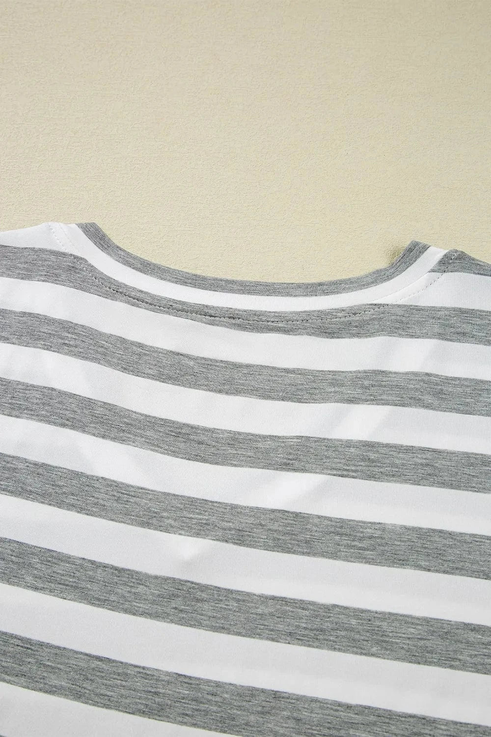 Casual Striped V-Neck Midi T-Shirt Dress everyday essentials