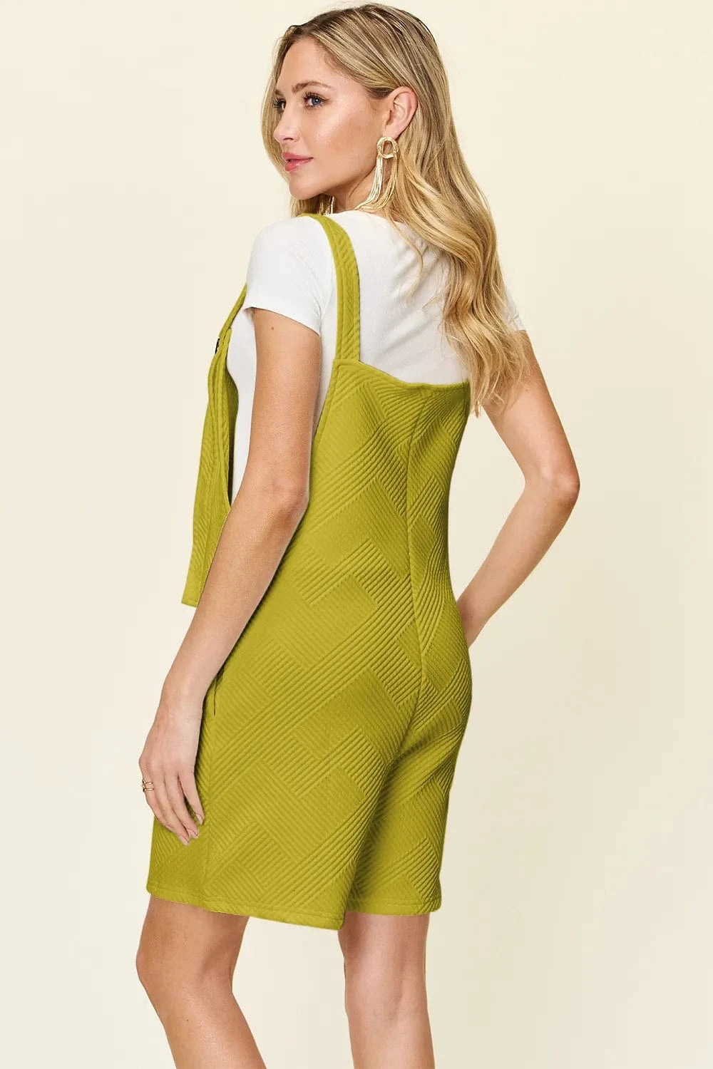 Double Take Full Size Texture Sleeveless Romper everyday essentials