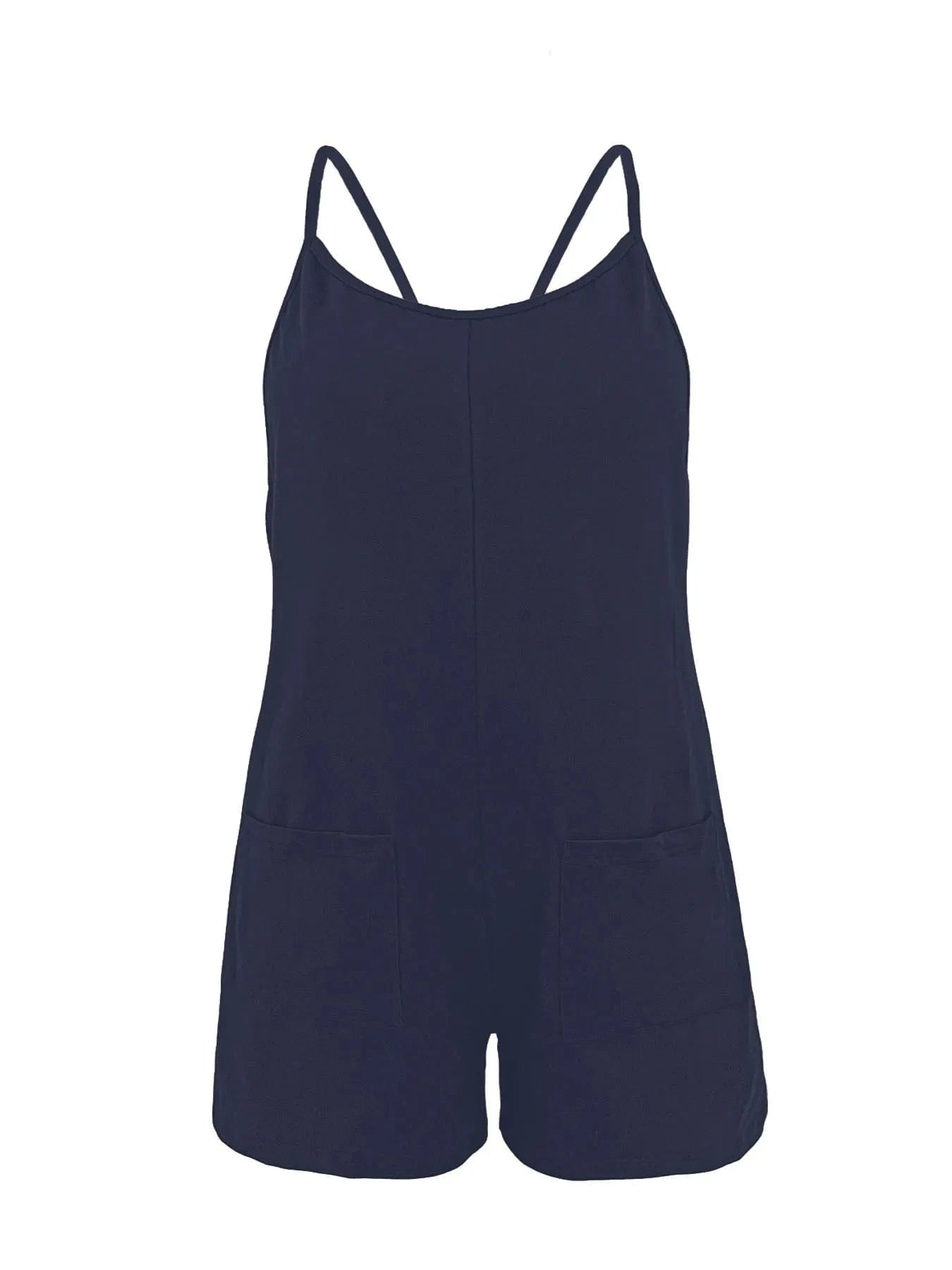 Full Size Scoop Neck Spaghetti Strap Overalls Plus Size everyday essentials