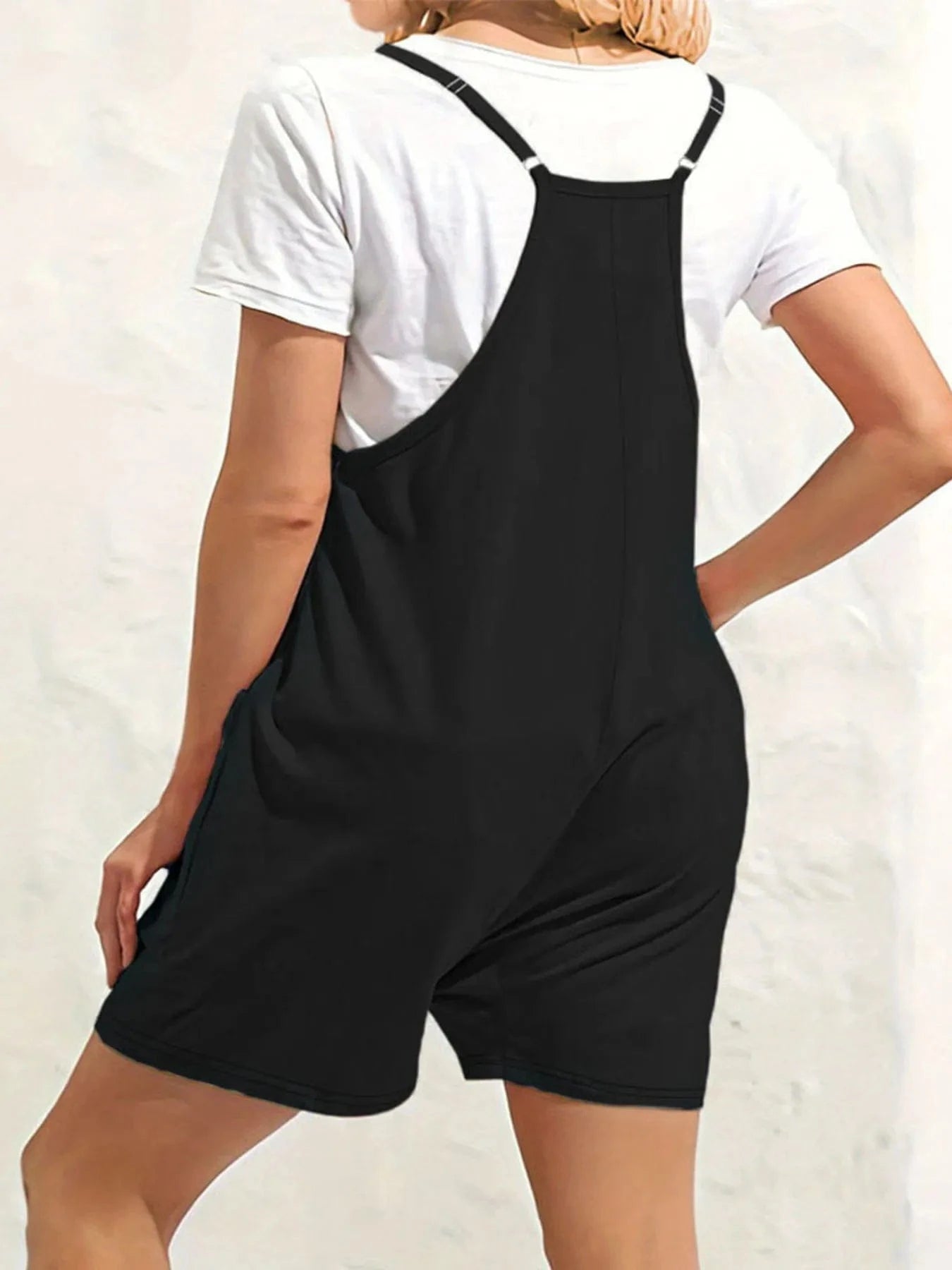 Full Size Scoop Neck Spaghetti Strap Overalls Plus Size everyday essentials