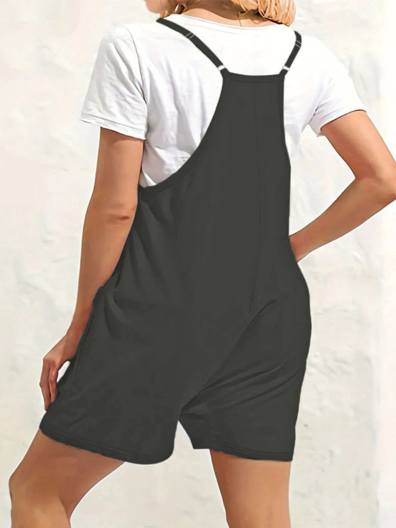 Full Size Scoop Neck Spaghetti Strap Overalls Plus Size everyday essentials