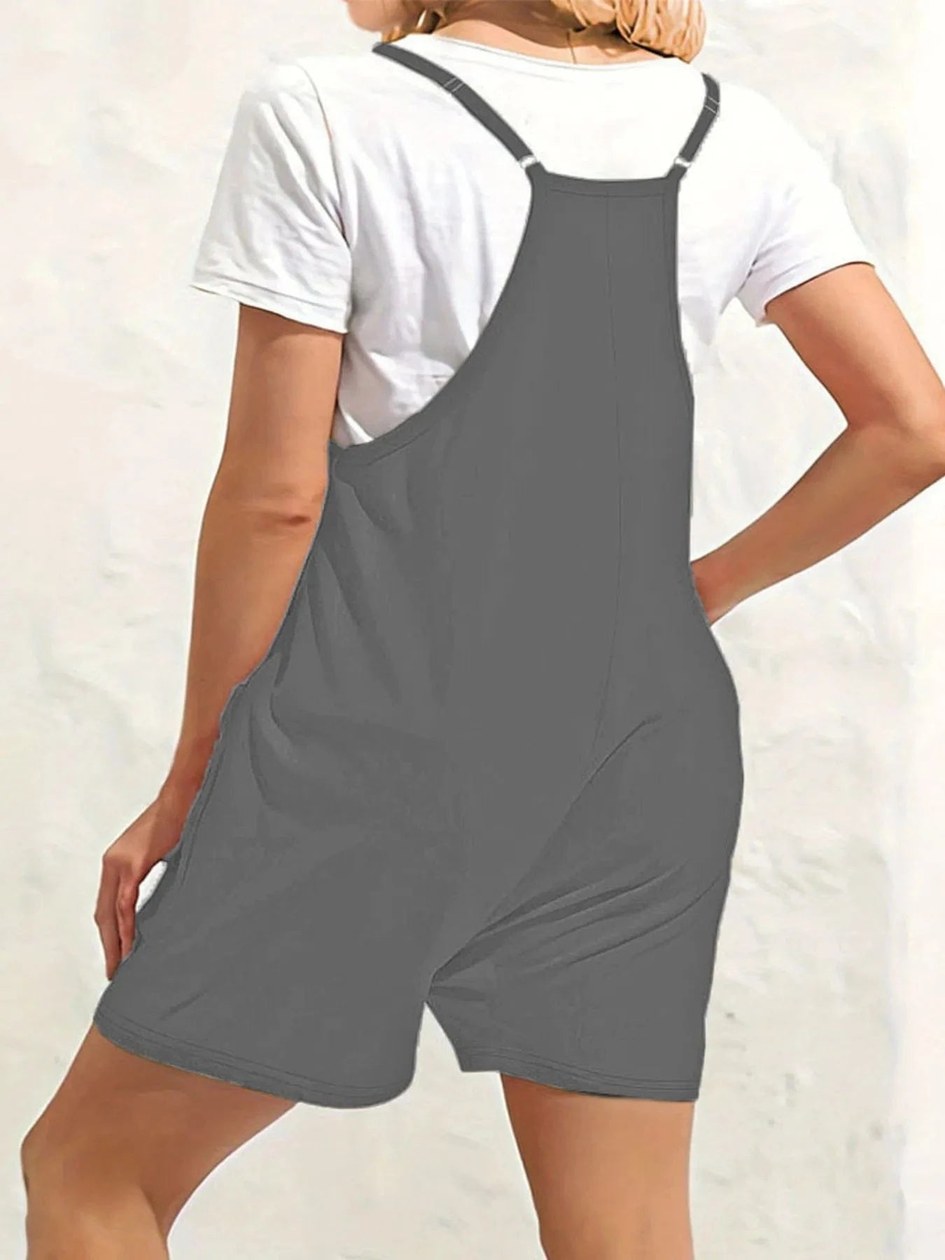 Full Size Scoop Neck Spaghetti Strap Overalls Plus Size everyday essentials