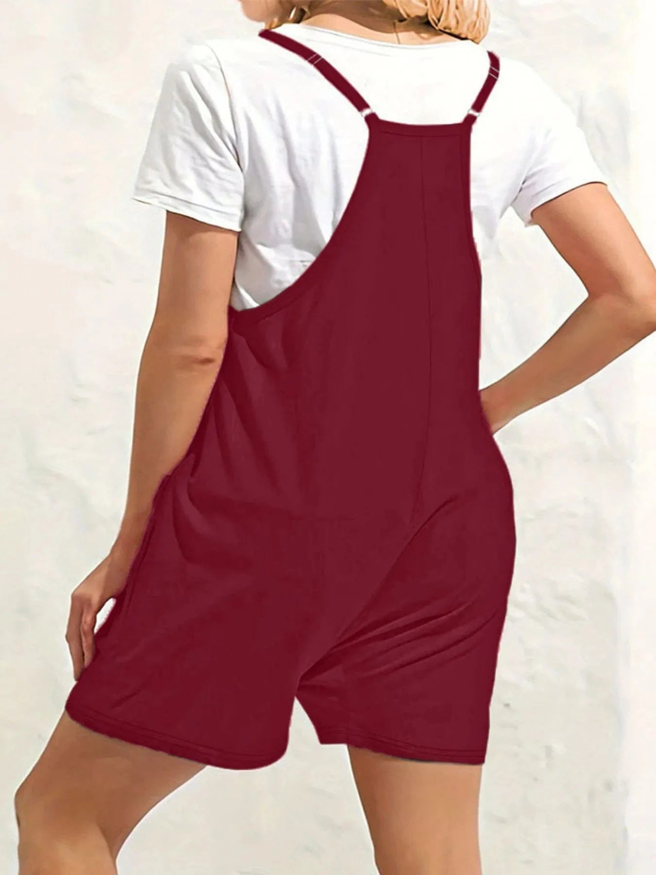 Full Size Scoop Neck Spaghetti Strap Overalls Plus Size everyday essentials