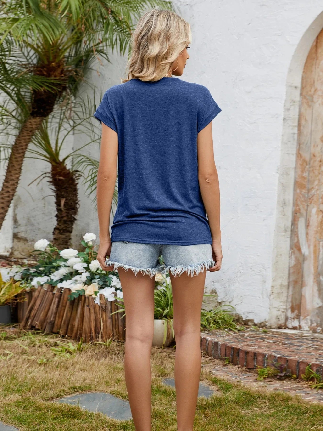 Round Neck Short Sleeve T-Shirt everyday essentials