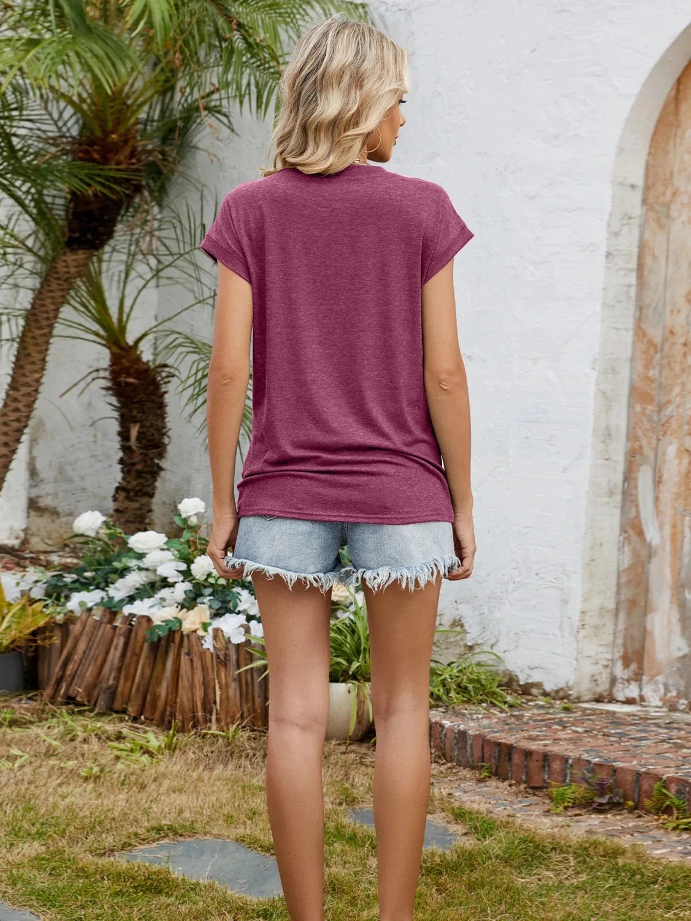Round Neck Short Sleeve T-Shirt everyday essentials