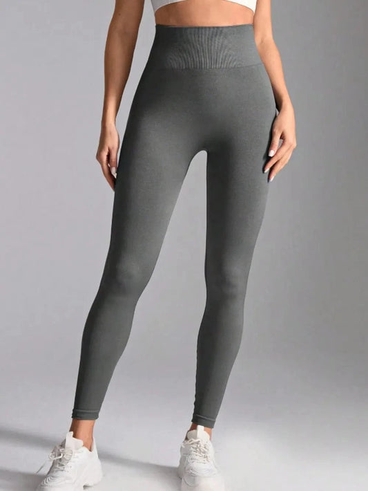 Gray High Waist Active Leggings