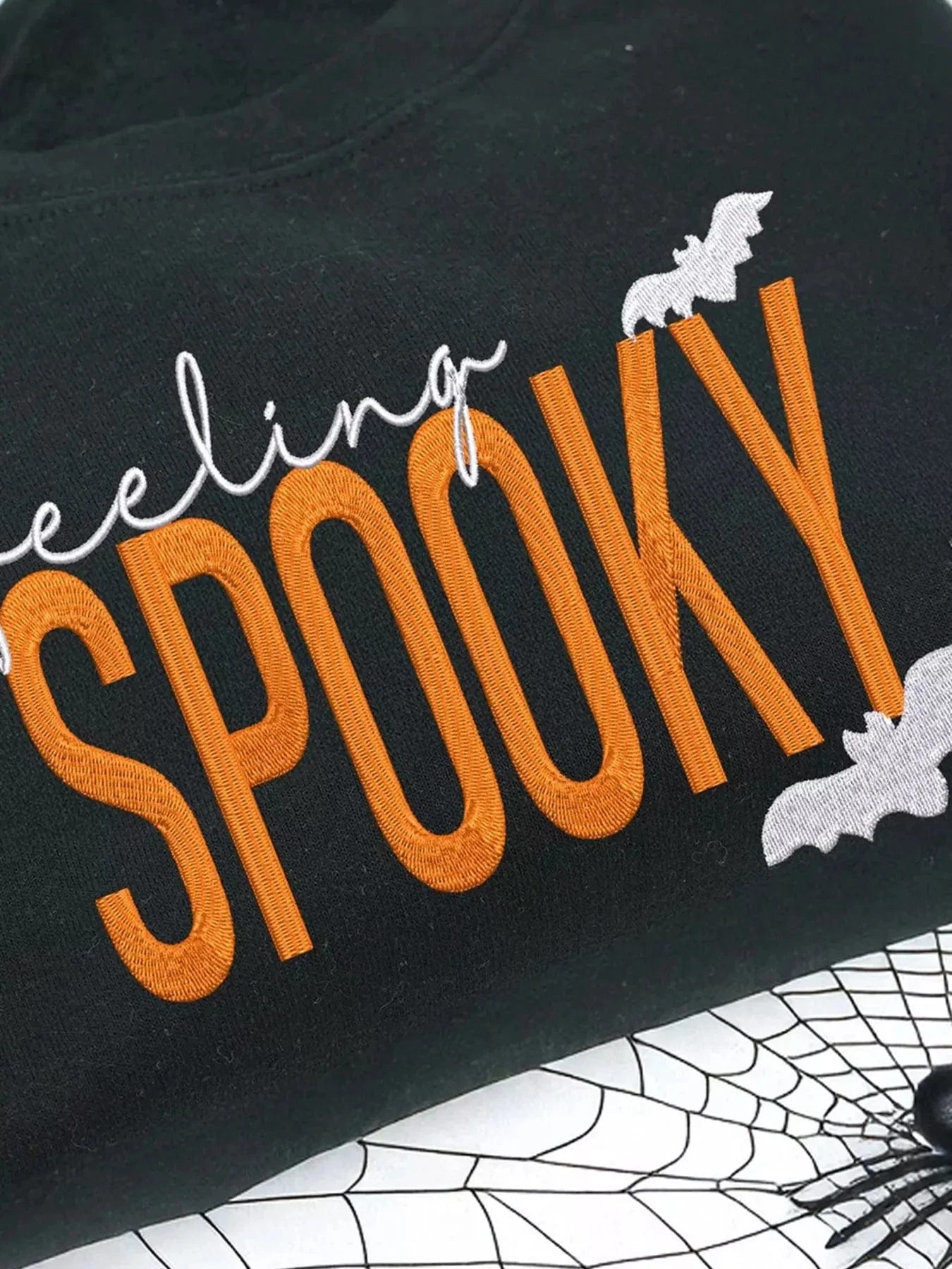 Halloween sweaters Feeling Spooky Halloween Embroidered Sweatshirt Feeling Spooky Halloween Embroidered Sweatshirt