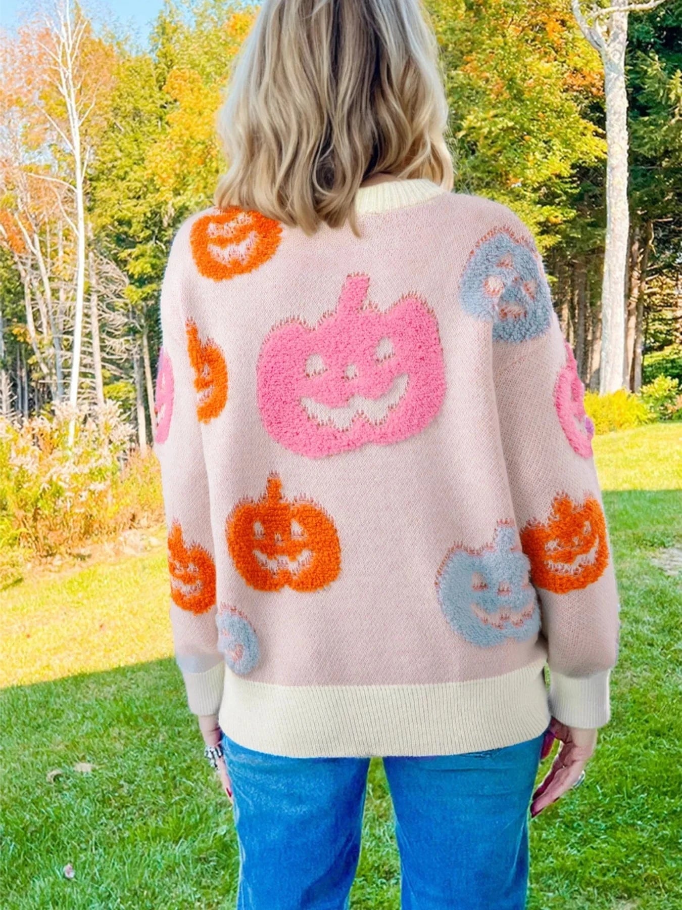 Halloween sweaters Halloween Cute Pumpkin Pattern Sweater Halloween Cute Pumpkin Pattern Sweater