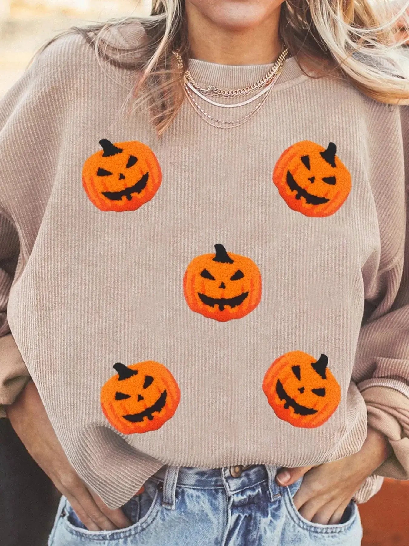 Halloween sweaters Halloween Pumpkin Drop Shoulder Sweatshirt Halloween Pumpkin Drop Shoulder Sweatshirt