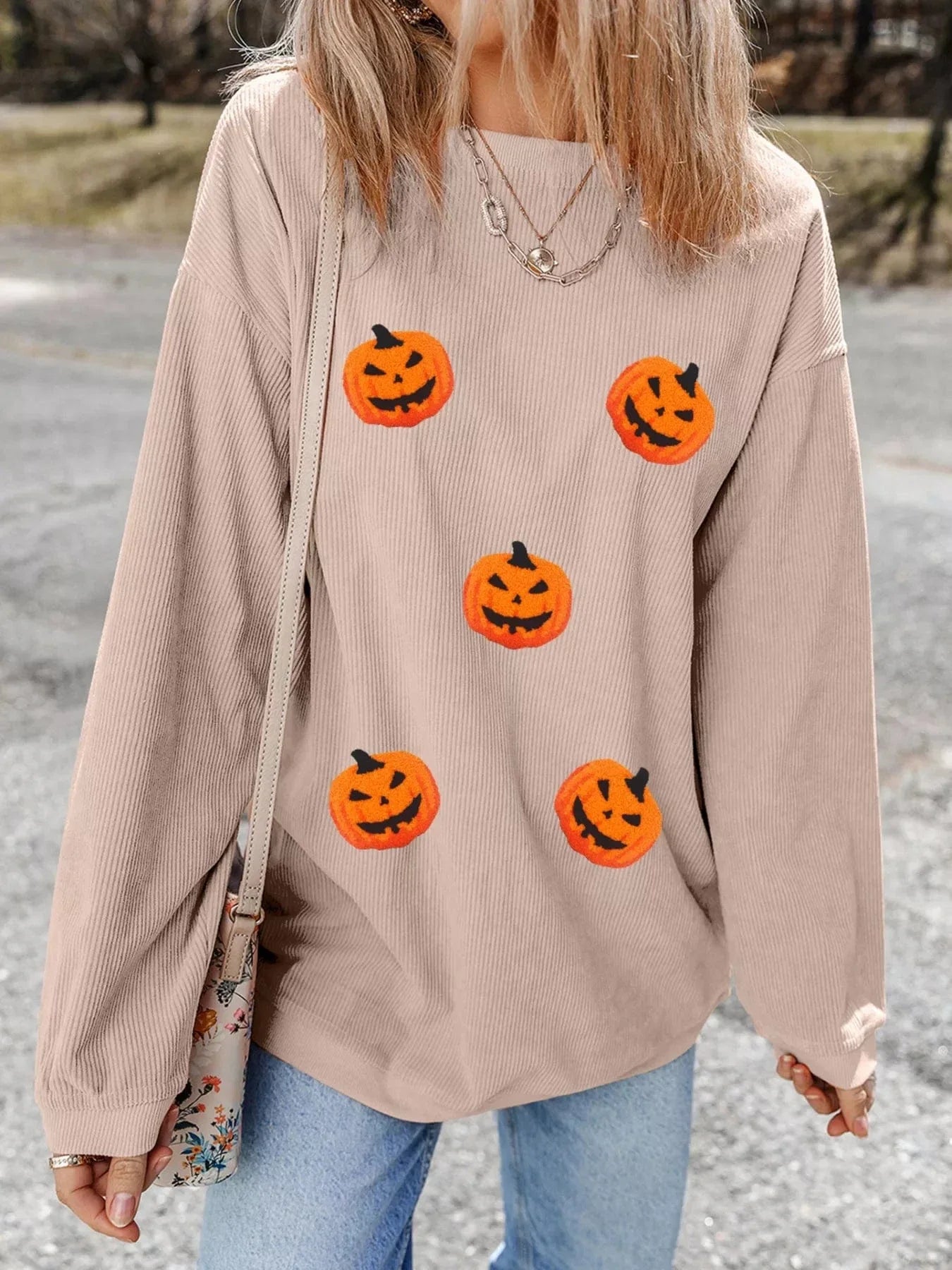 Halloween sweaters Halloween Pumpkin Drop Shoulder Sweatshirt Halloween Pumpkin Drop Shoulder Sweatshirt