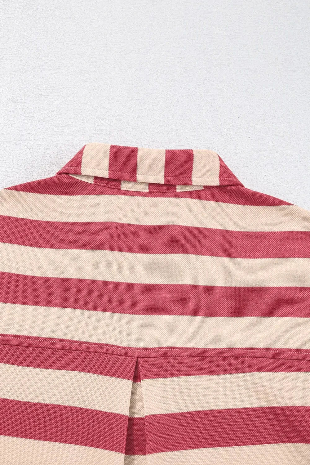 Contrast Striped Johnny Collar Long Sleeve Mini Dress Ladies dresses