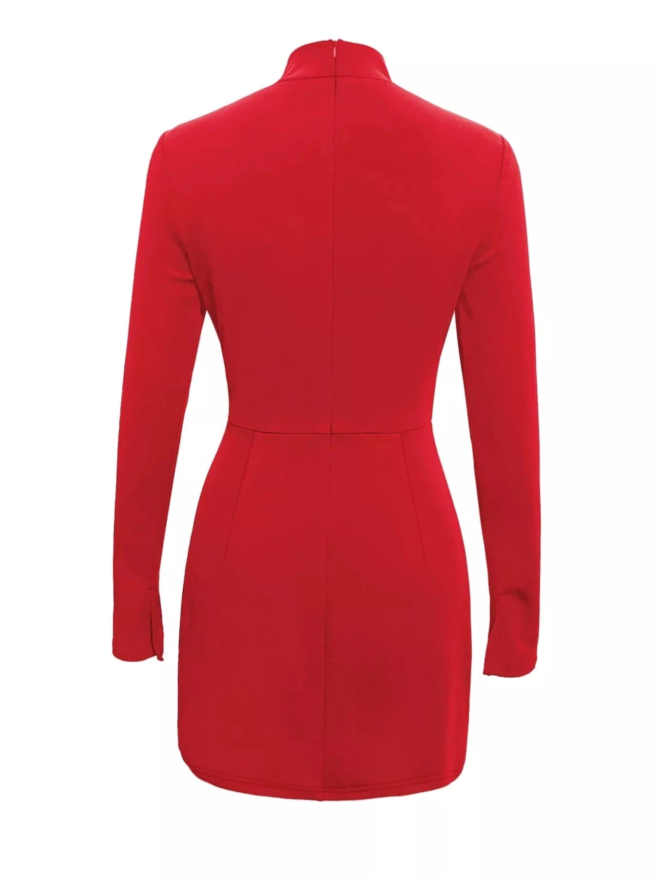 Mock Neck Long Sleeve Bodycon Dress Ladies dresses