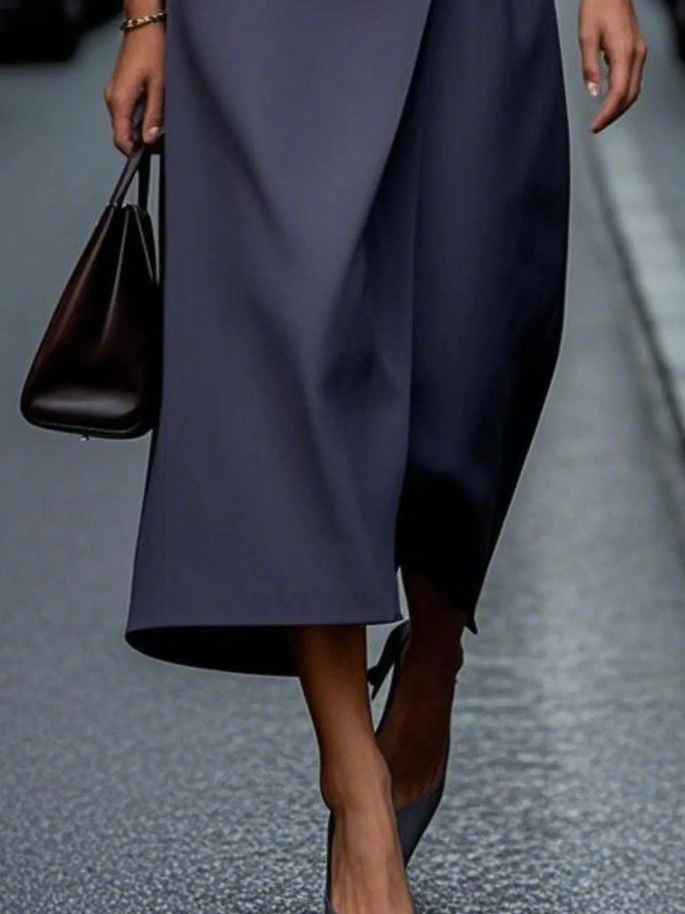 Round Neck Sleeveless Midi Sheath Dress Ladies dresses